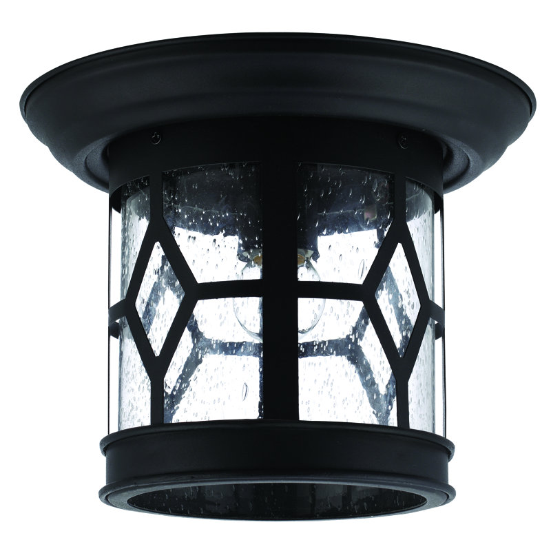 Charlton Home?? Stockton 1 Light 10" Lantern Cylinder Flush Mount